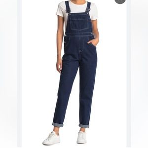 We Wore What Overalls in Dark Denim Wash